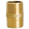 Homeplus+ ATC 3/4 in. MPT X 3/4 in. D MPT Yellow Brass Nipple 1-1/2 in. L 6JC126300201047 - alternate 1